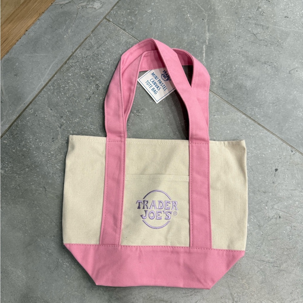 Pink and Cream Tote Bag
